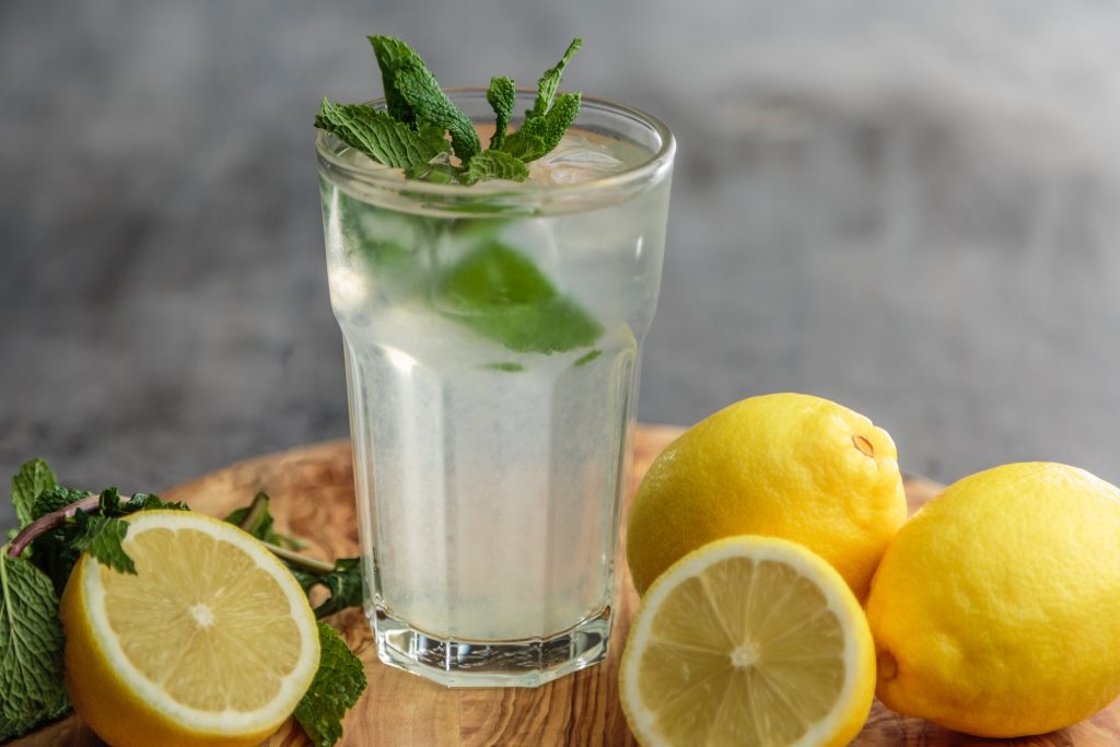 Fresh lemon juice and lime juice water