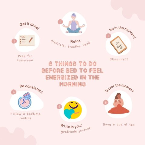 6 Things to Do Before Bed to Feel Energized in the Morning