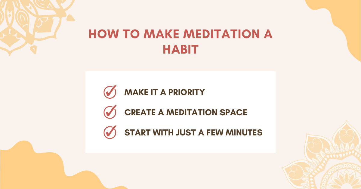 how to make meditation a habit